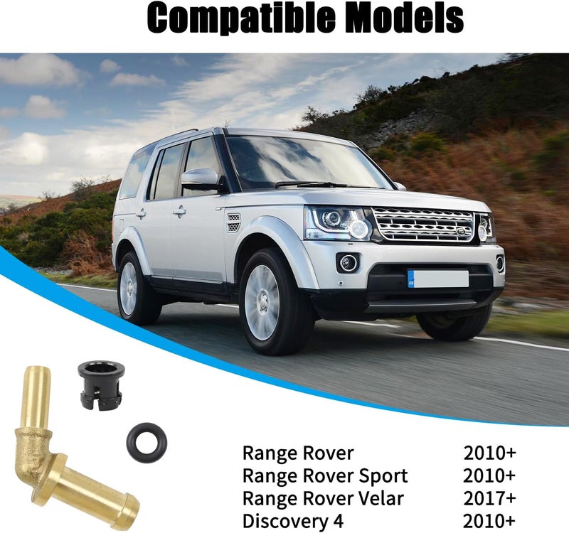 EVGoXMods Thermostat Water Outlet Hose Connector Kit Compatible with Land Rover Range Rover Sport Velar Discovery 4 - Image 4